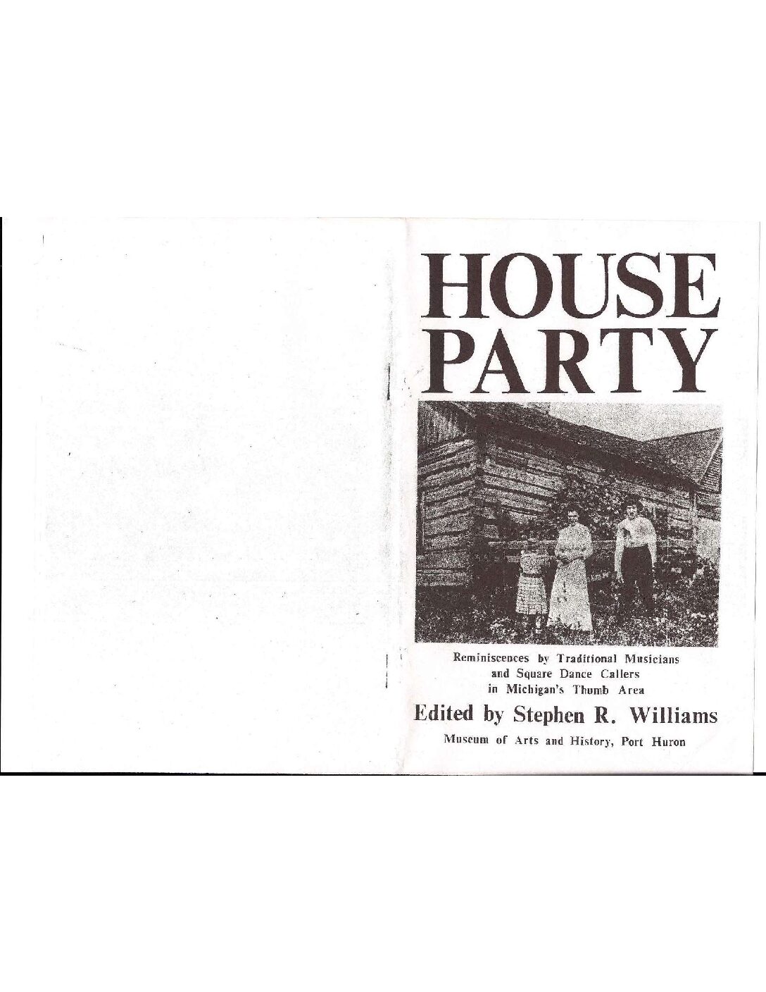 Read more about the article House Party: Reminiscences by Traditional Musicians and Square Dance Callers in Michigan’s Thumb Area